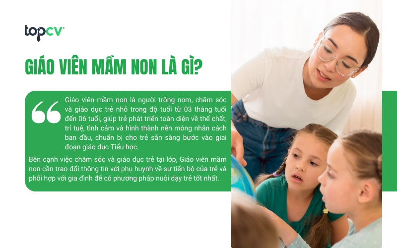Giáo viên mầm non thường được gọi là cô nuôi dạy trẻ